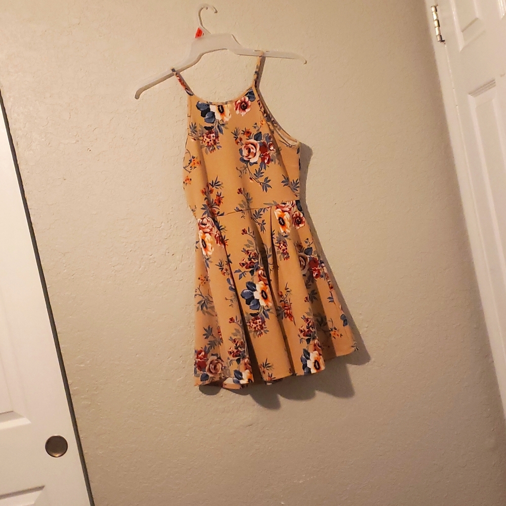 Beige Floral dress